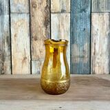 Pichet 70s en verre jaune