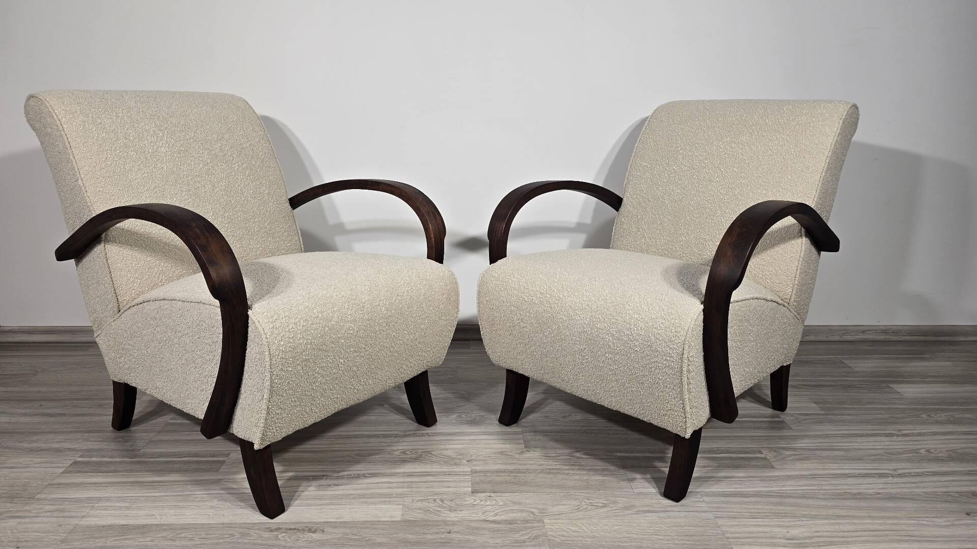 Art Deco Lounge Chairs from Jindřich Halabala, 1950s, Set of 2