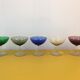 Suite of 5 Italian champagne glasses 1960
