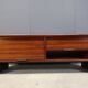 Rosewood Credenza With Vertical Tambour Doors by Dyrlund, 1960s