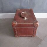 Old cardboard and metal suitcase