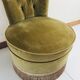 Fauteuil crapaud vintage à frange
