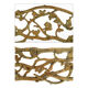 Green cast iron bench with green patina