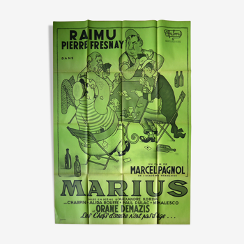 Affiche de cinéma originale "marius" 1931