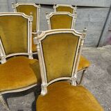 Lot of antique Louis XVI style living room chairs / armchairs