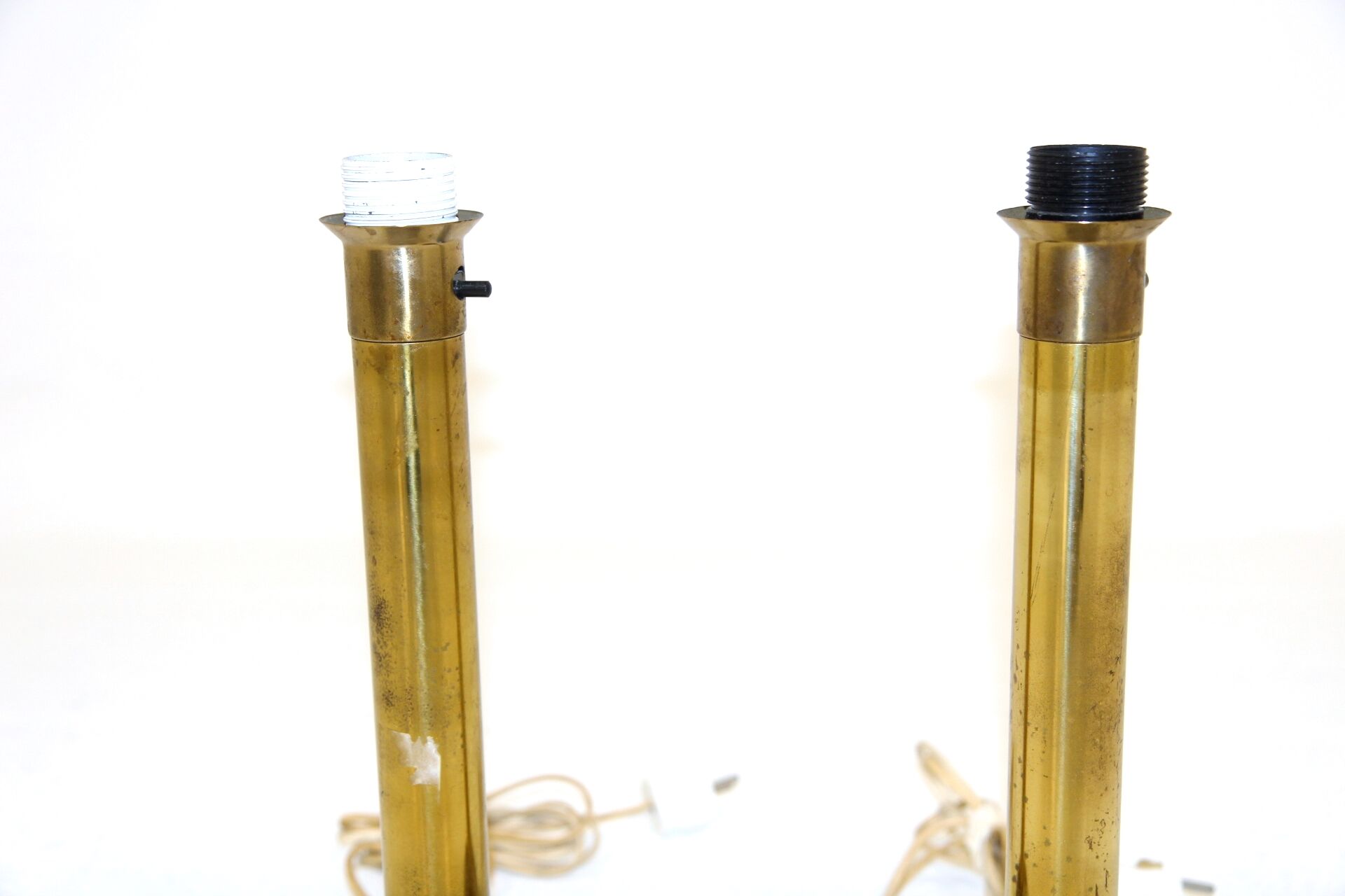 Set of 2 metal table lamps, Sweden, 1970