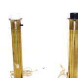 Set de 2 lampes de table en métal, Suède, 1970