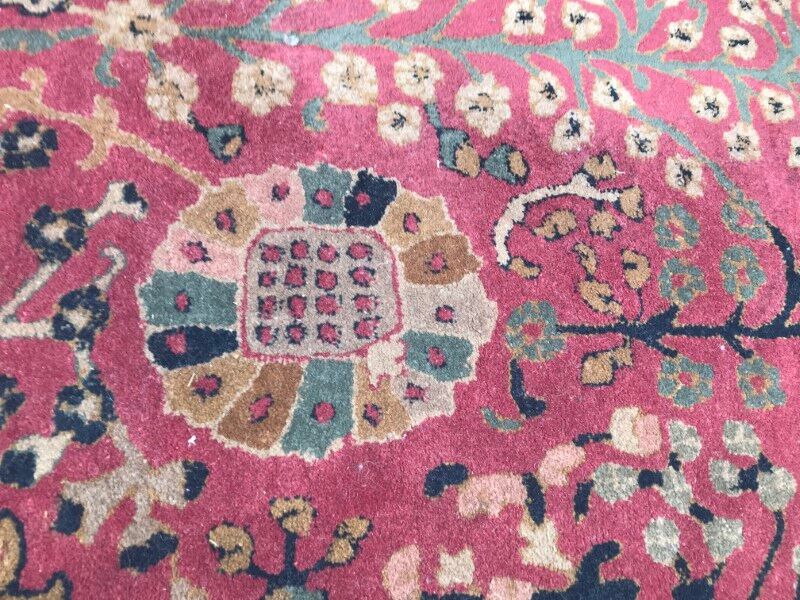 Carpet old French Janus pattern Agra done hand 196 X 296 CM