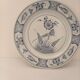 Dish blue bird fagel bla rorstrand pottery sweden christmas