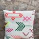 Handmade Berber wool cushion: Moroccan Kilim cushion (45x45cm)