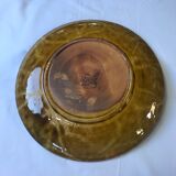 Flat plate in enamelled stoneware Vallauris