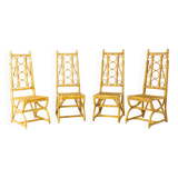 Tropical vintage bamboo chairs