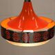 Vintage Chrome & Orange Pendant Lamp - 1970s Massive Belgium Lighting