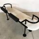Postmodern Italian leather bench by Cy Mann for Polflex, 1980s