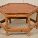 Table basse en bambou