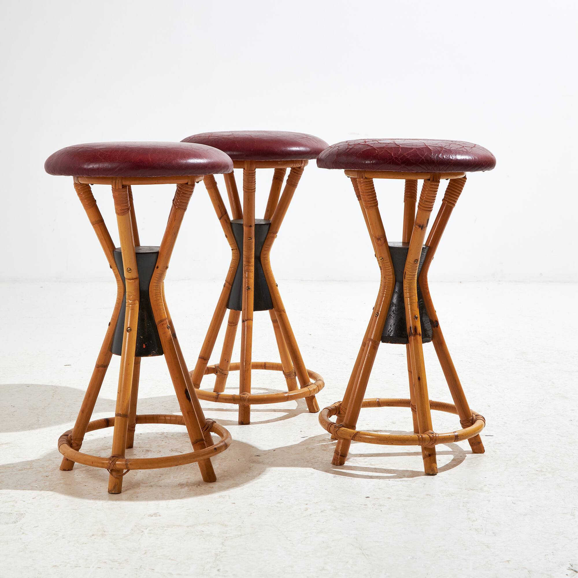 Tabouret de bar en bambou (mk10412)