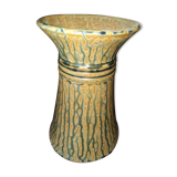 Sandstone vase enamelled large fire cooking 1930/50