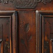Rare French provincial carved cabinet or buffet with great patina, dated 18