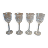 4 antique stemmed glasses