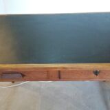 Executive office, black leather top