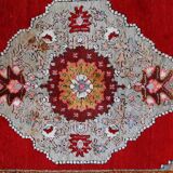 Tapis vintage turc oushak fait main 110cm x 340cm 1940s, 1c515