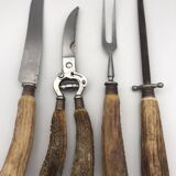 Service set cutlery, ironwood and stainless steel, Solingen