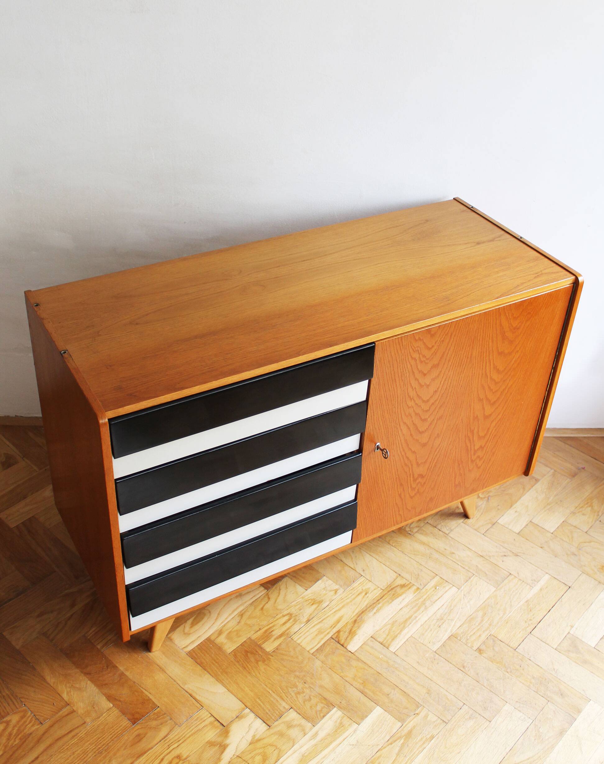 Original 1960s U-458 Sideboard by Jiří Jiroutek, Czechoslovakia