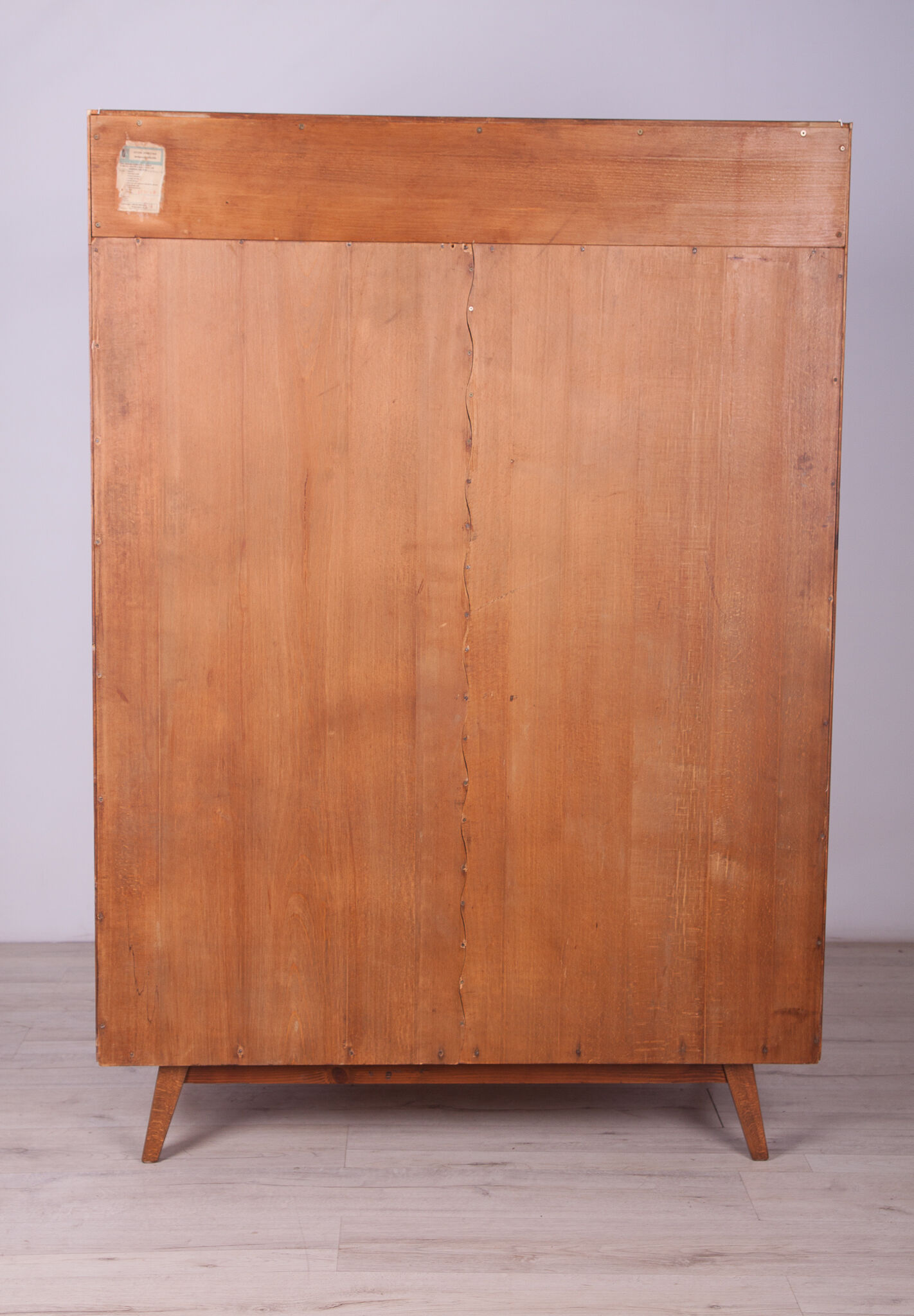 Ash & Walnut Wardrobe by Bohumil Landsman for Jitona, 1960s