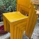 Lot de cinq chaises bois années 50