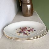 Set of 2 Gien earthenware dinner plates