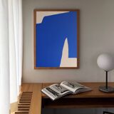 Blue Abstract Art N1 65x54cm by Bodasca