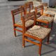 Série de 6 chaises en Pao Rosa vers 1950-60