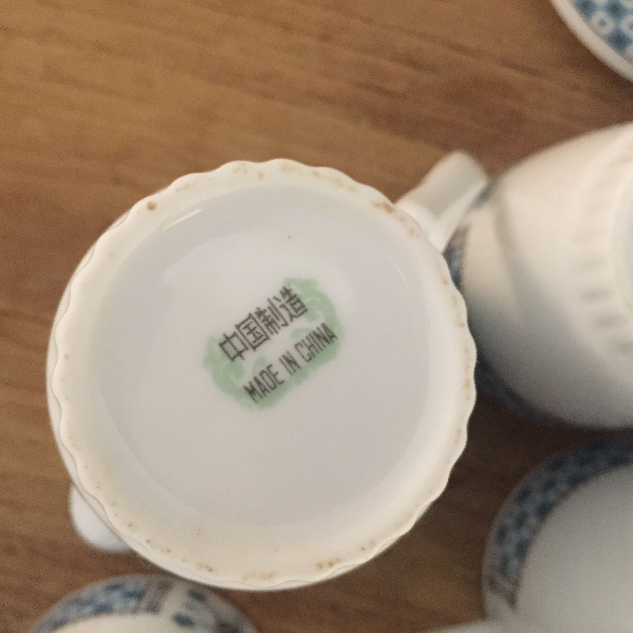 Coffee service China, 18 pieces