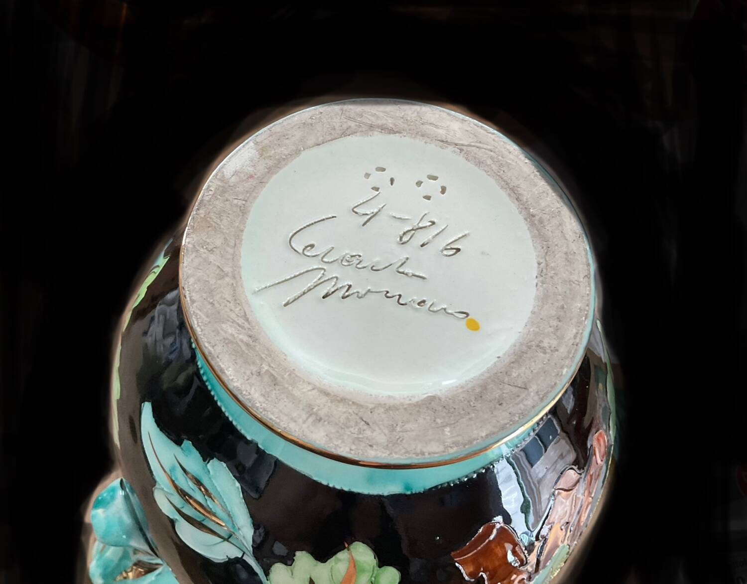 Two ceramic vases from Monaco 1950s