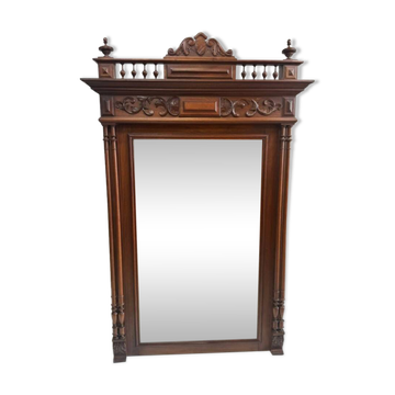 Miroir en bois style Néo Henri II, XXeme