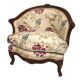 Corner armchair in carved beech, stamped jean avisse, 18th century