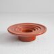 Candle holder or decorative bowl in glazed ceramic, mid-20th century.