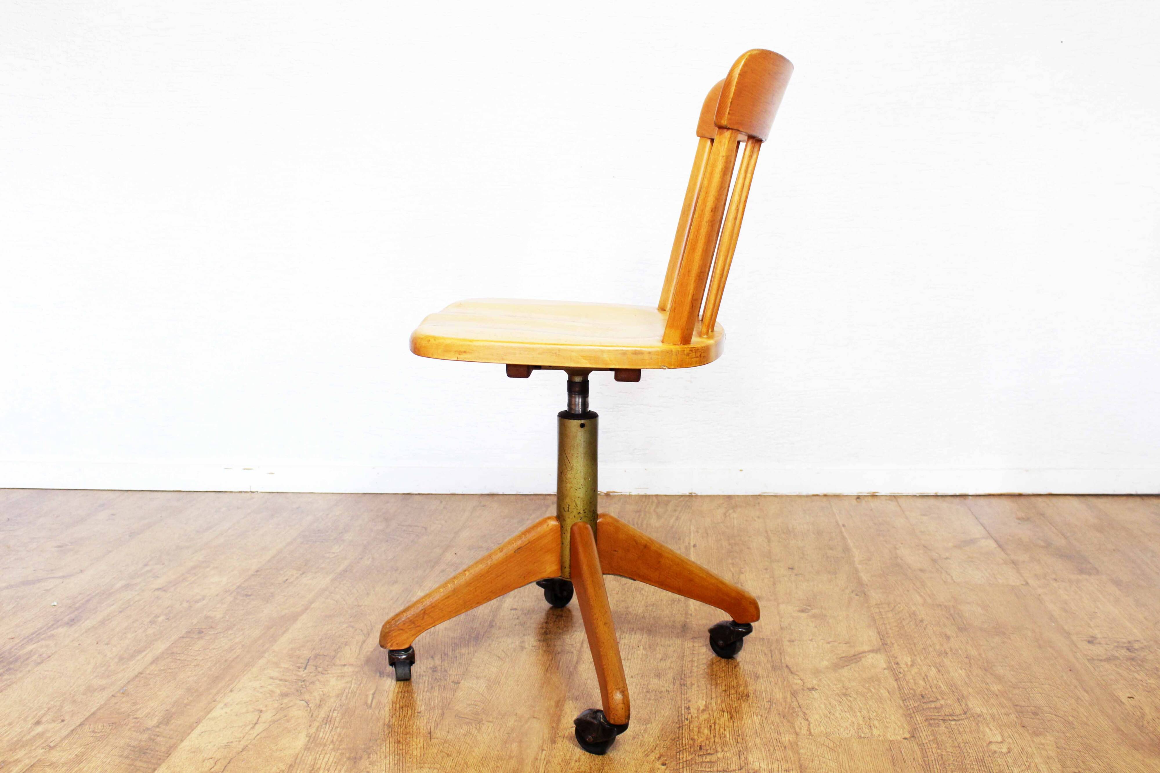 Stoll Giroflex wooden office chair