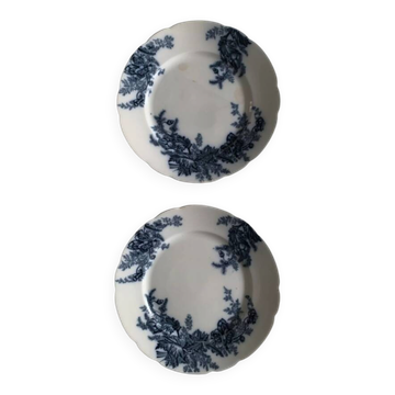 2 assiettes plates en porcelaine Johnson Bros