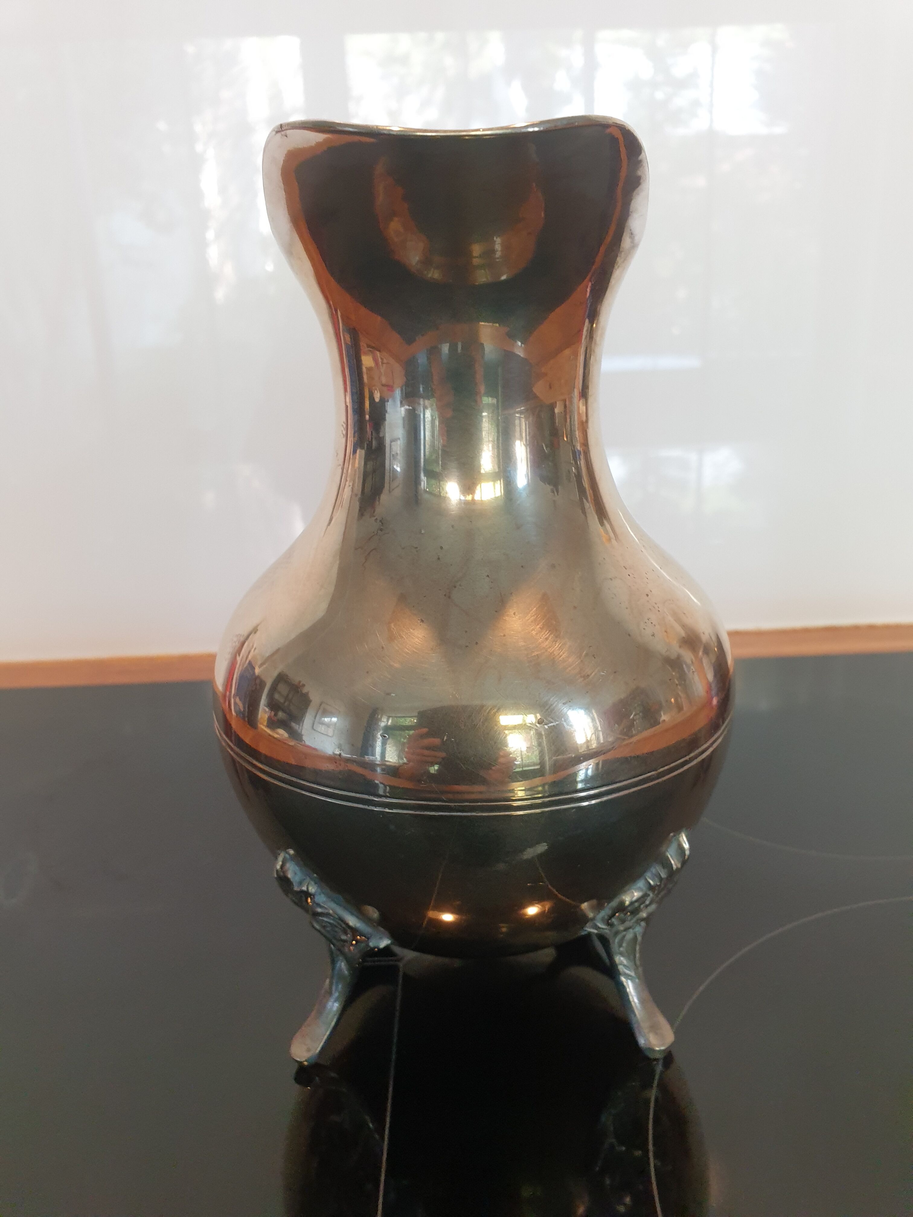 Silver metal pitcher