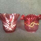 Enamelled red tulips