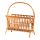 Bamboo and rattan magazine rack, Scandinavia, 1960s