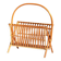 Bamboo and rattan magazine rack, Scandinavia, 1960s