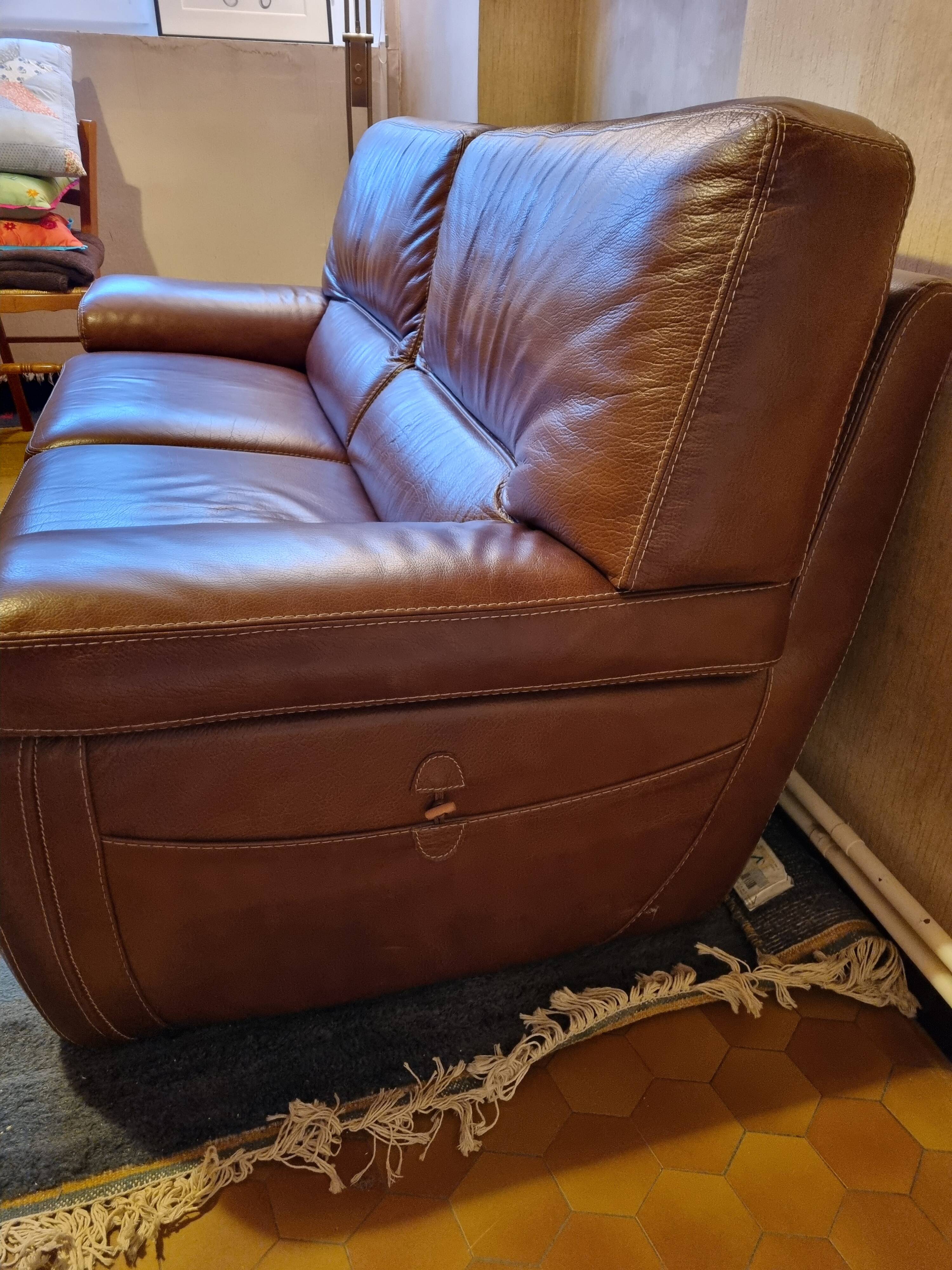 Leather sofa