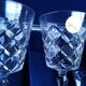 12 glasses of crystal water wine, Antibes model, hand-cut, 18 cl