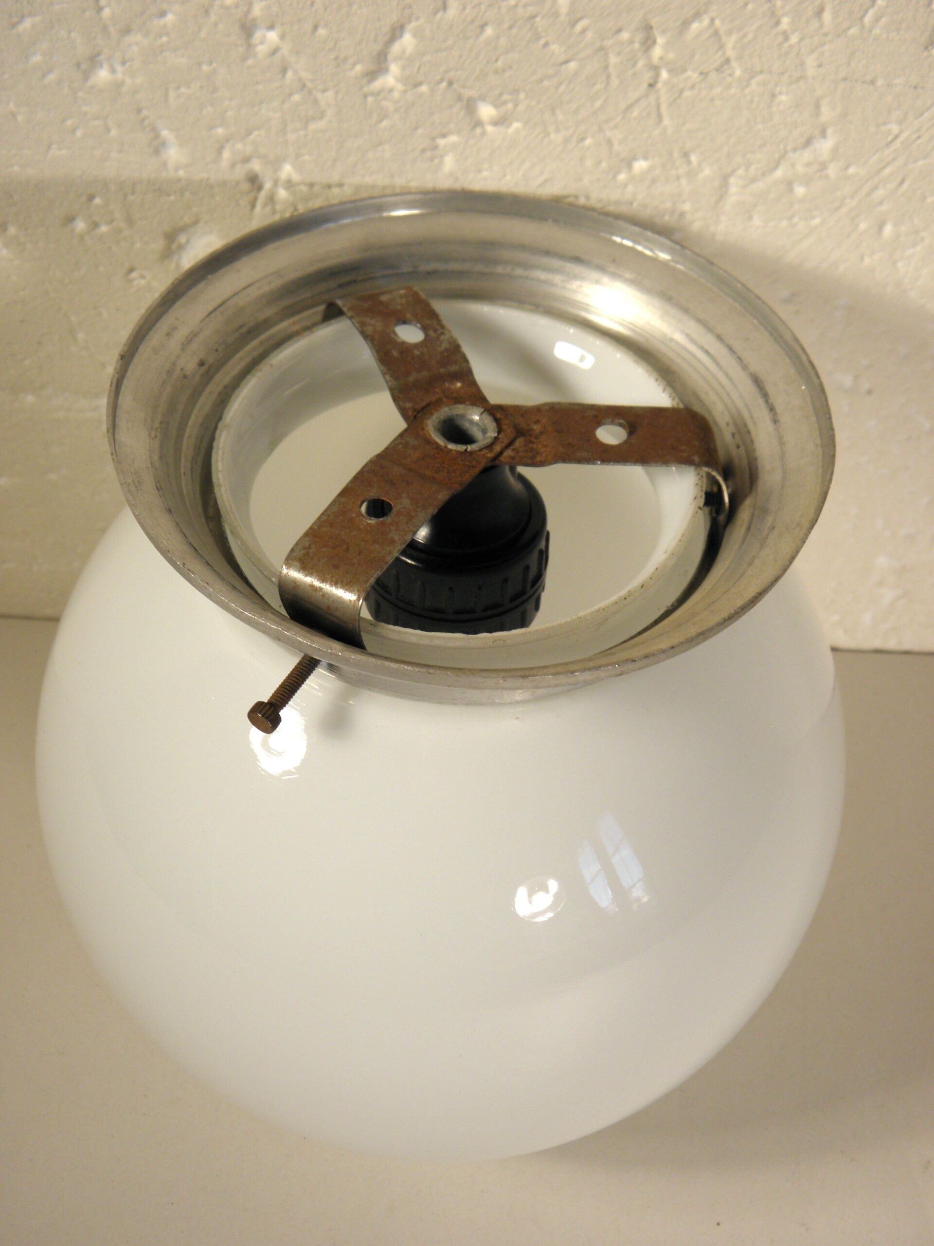 Ceiling lamp opaline globe 15 cm