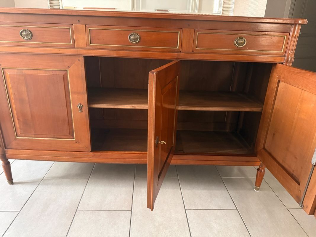 Louis XVI cherry wood sideboard