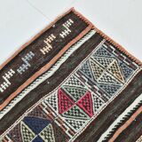 163x280Cm Fuchsia & Pink Persian Kilim Rug, 5x9 Soft Rug