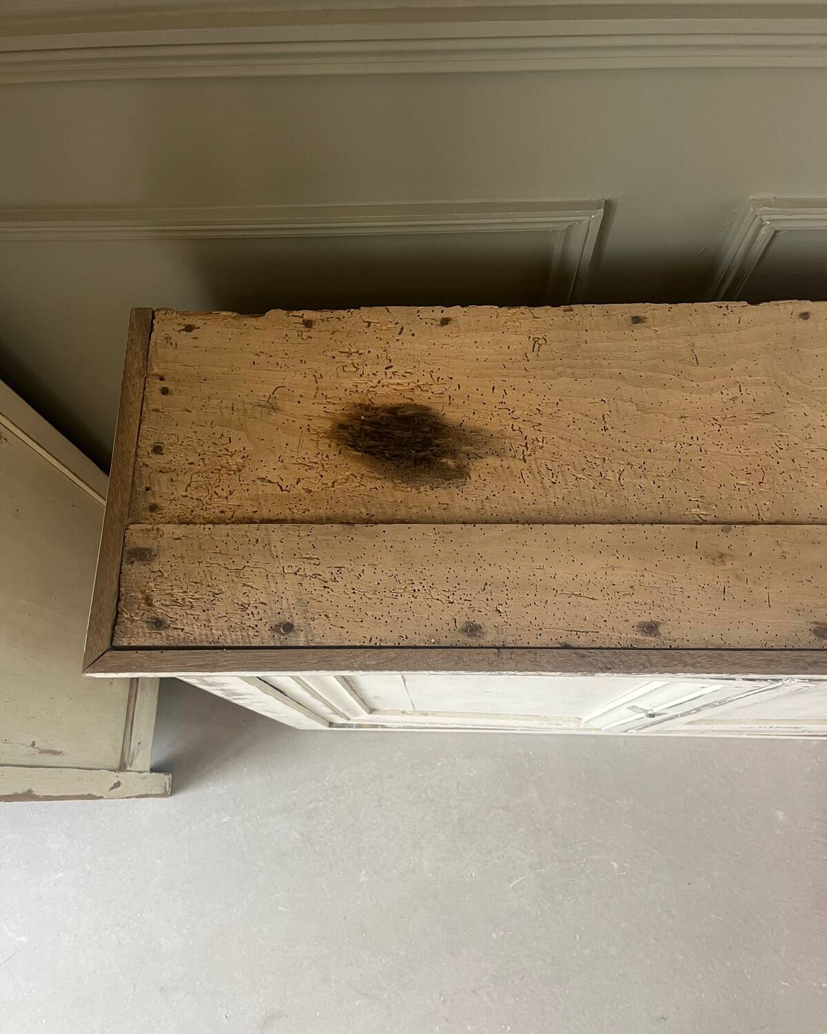 Old weathered sideboard