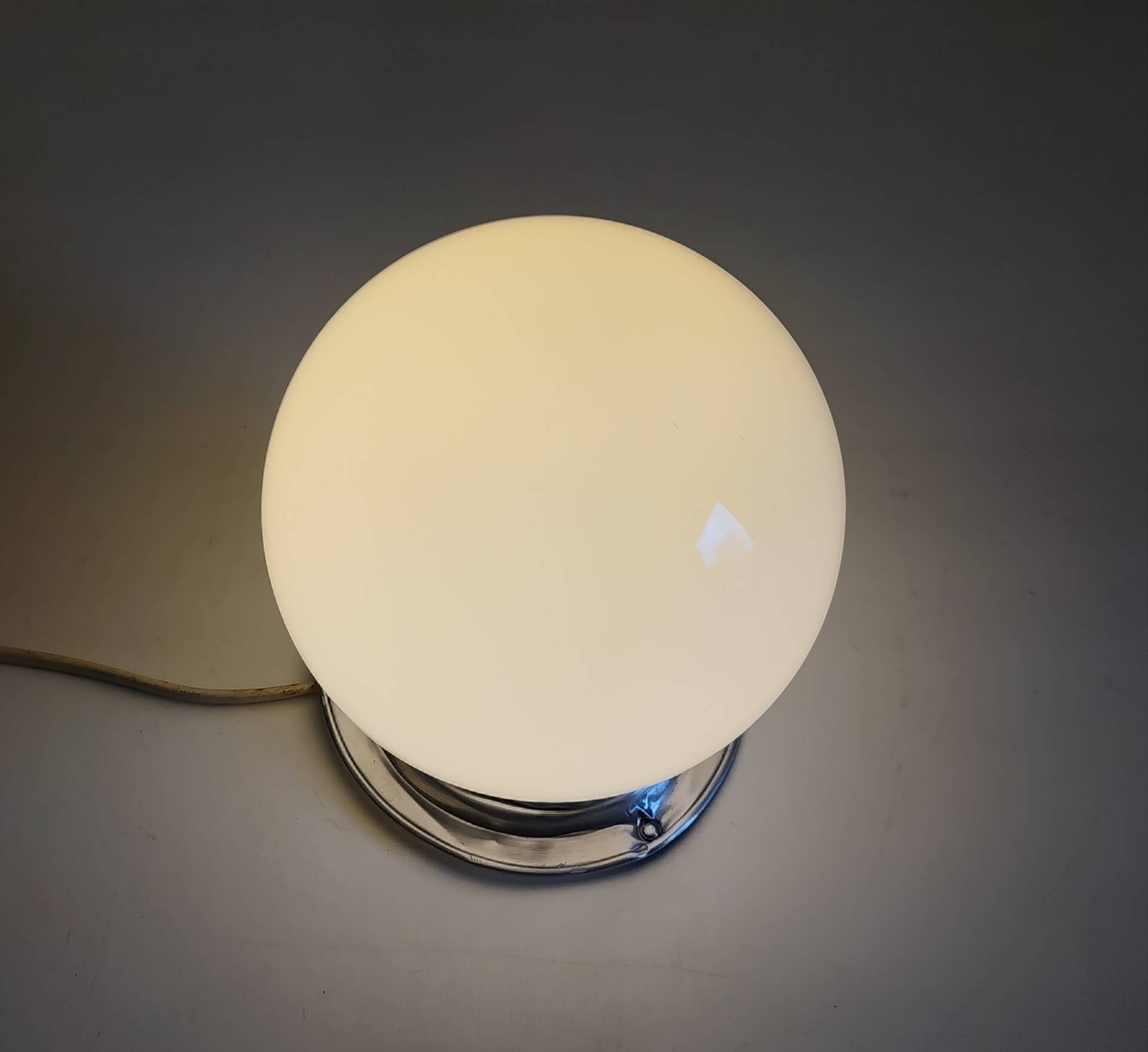 Ceiling light or opaline globe wall light - mid 20th century.